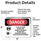 Signmission Radiation & Laser Sign, 3.5 in H x 5 in W, Vinyl Decal, Rectangle OS-2PACK-DS-D-35-L-1417 - alternate 3